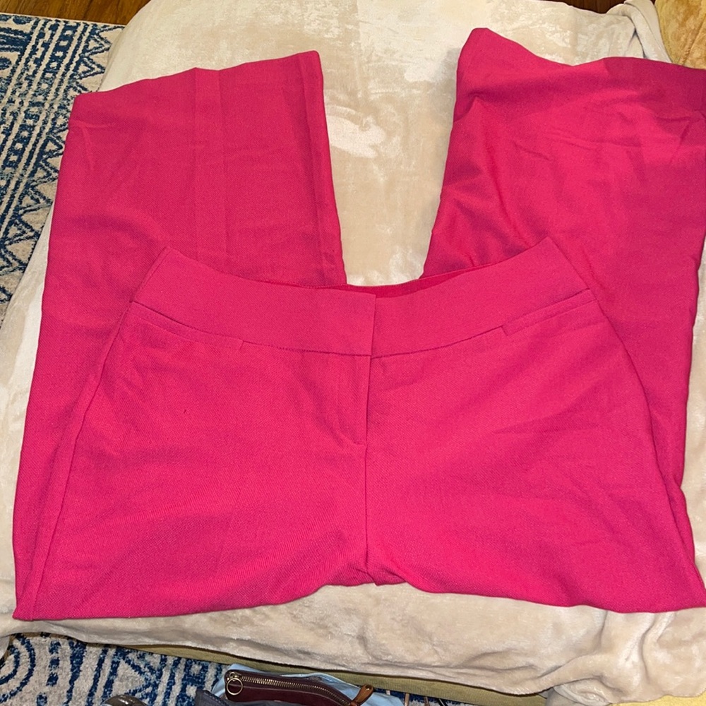 Lane Bryant ‘the allie’ wide leg dress pants pink